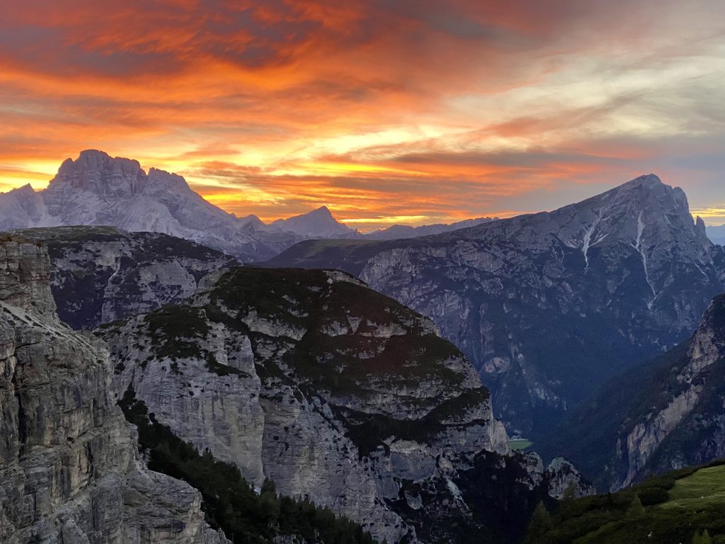 Dolomity sú preslávené svojimi západmi slnka